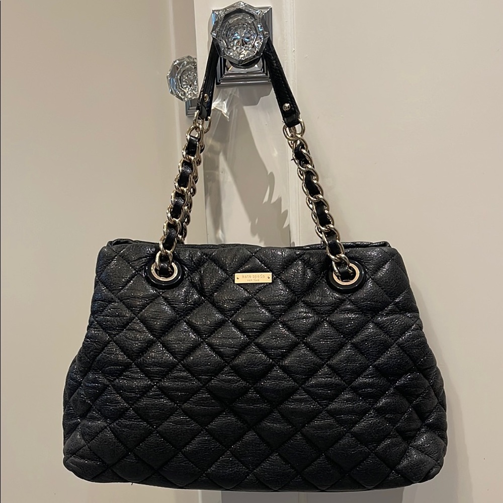 Kate Spade ♠️ Black Quilted Leather Bag